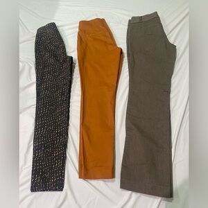 3 business pants -Banana Republic, Gap, H&M